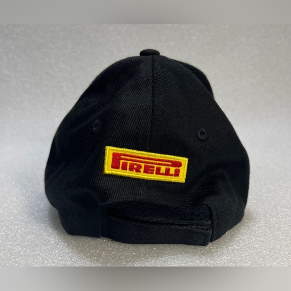 Pirelli Racing Embroidered Adjustable Cap Hat Black - Picture 4 of 6